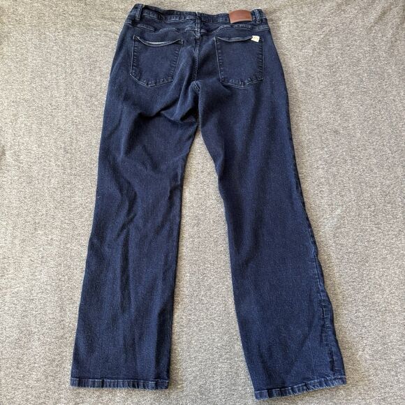 Barbell Apparel Jeans Mens Size 34 x 32 Blue Dark Wash Stretch Straight Denim - Picture 2 of 10